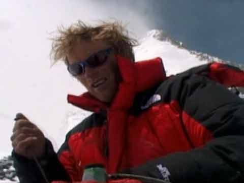 
Conrad Anker About To Attempt To Free Climb The Everest North Face Second Step May 17, 1999 - Nova: Lost On Everest DVD

